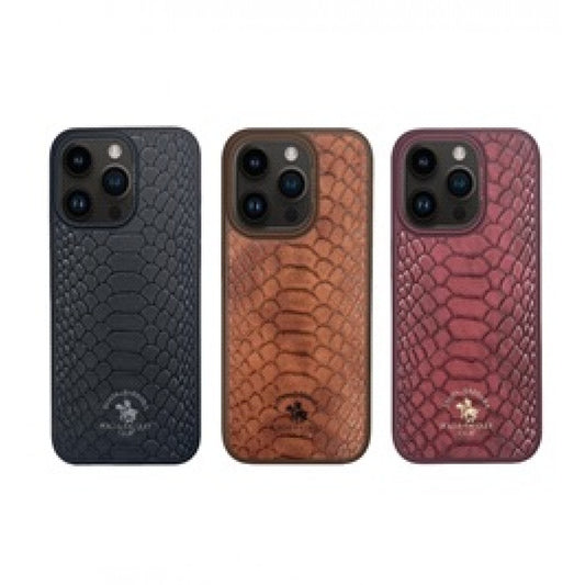 Накладка Чохли Polo Knight Leather Case iPhone 15 Plus — Black