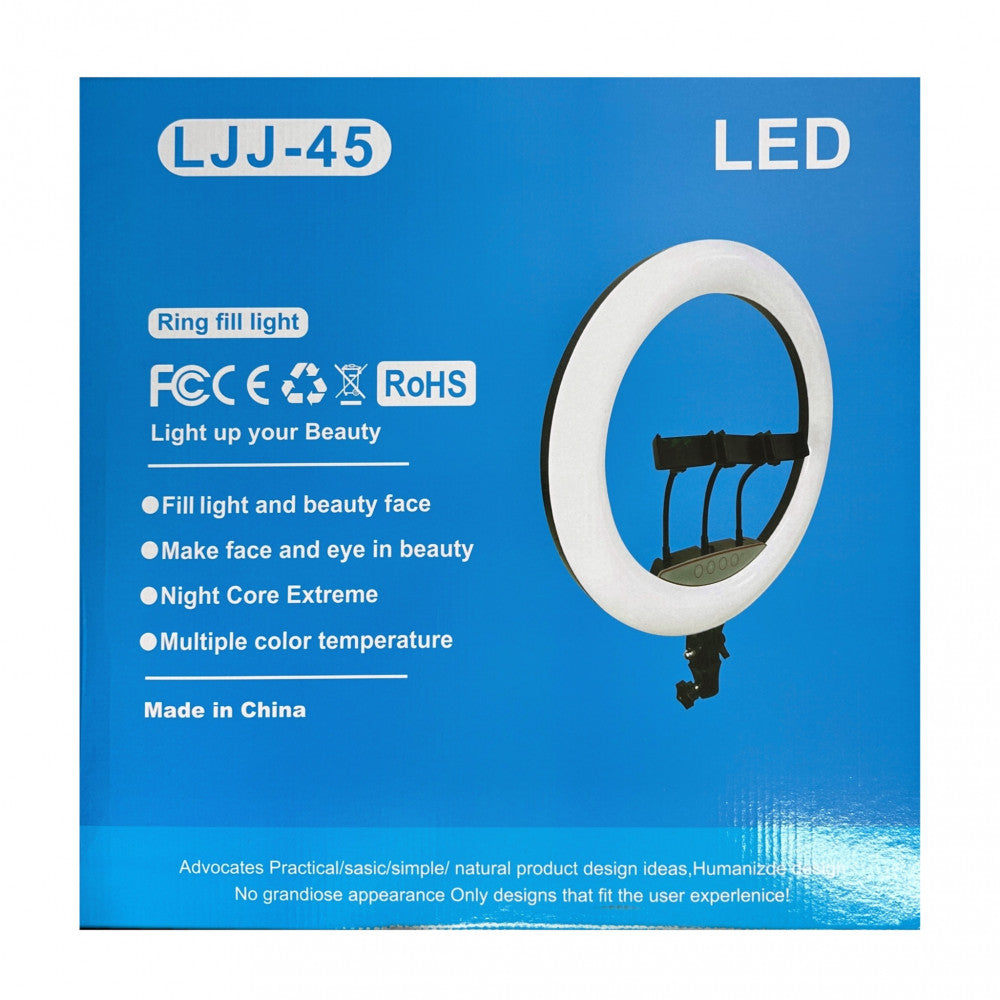 Лампа Кільцева LED (45 cm) 416 Lights Rotary Switch LJJ-45