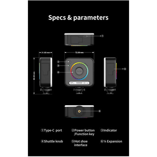 Студийная лампа видеосвет ORDRO LED SL50