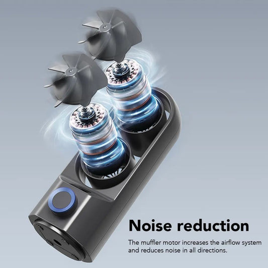 Портативный мини вентилятор WT-F84 Black - 4000 mAh