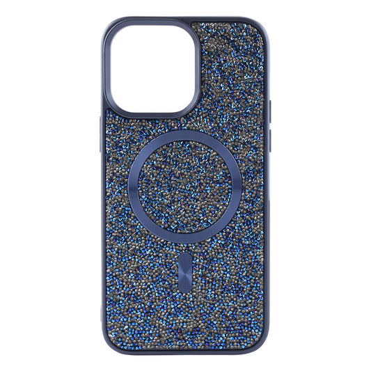 Накладка Чохли Swarovski Case with MagSafe iPhone 15 Pro Max — Blue