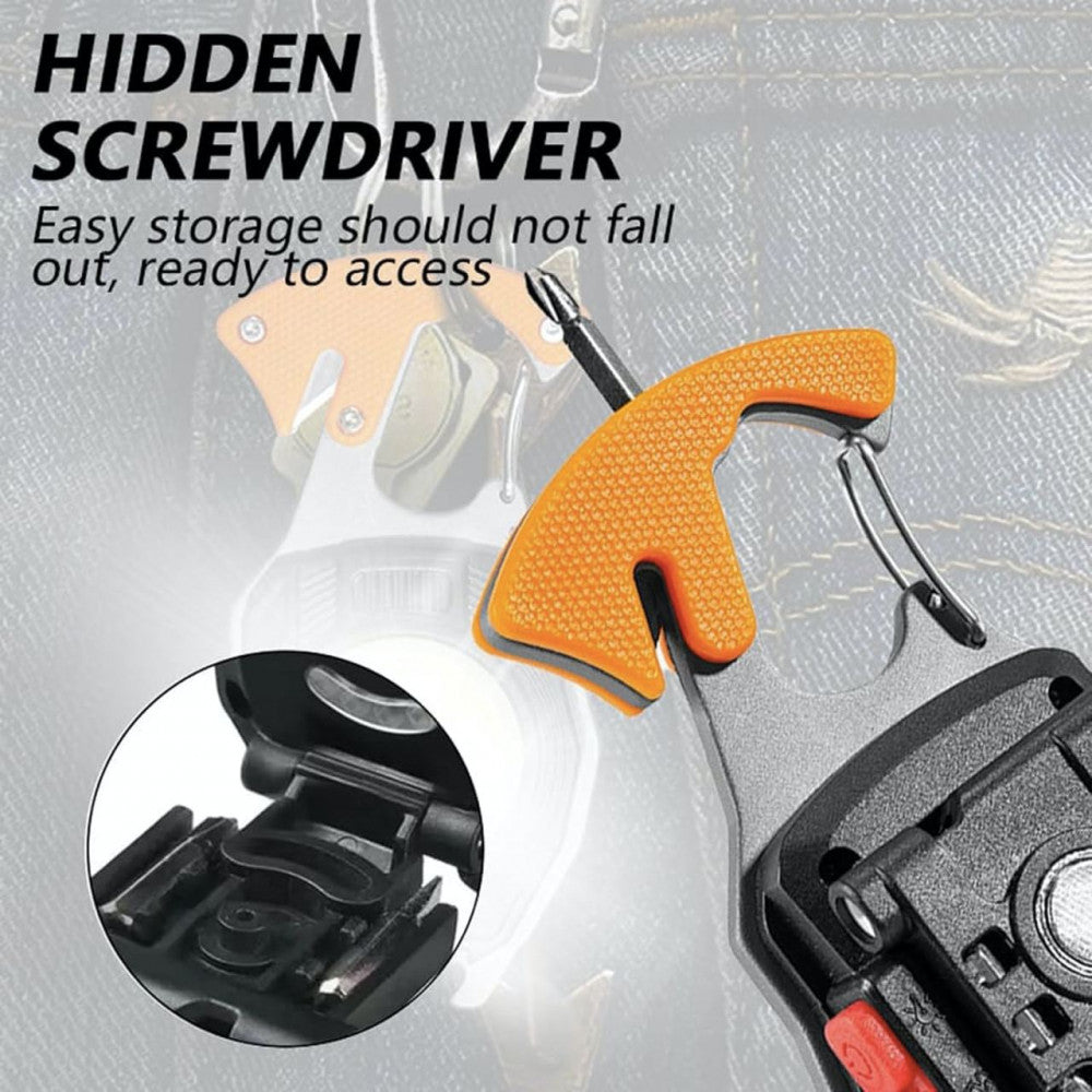 Аккумуляторный LED фонарик W5147 с Type-C (7 режимов, прикуриватель, карабин, нож, магнит)