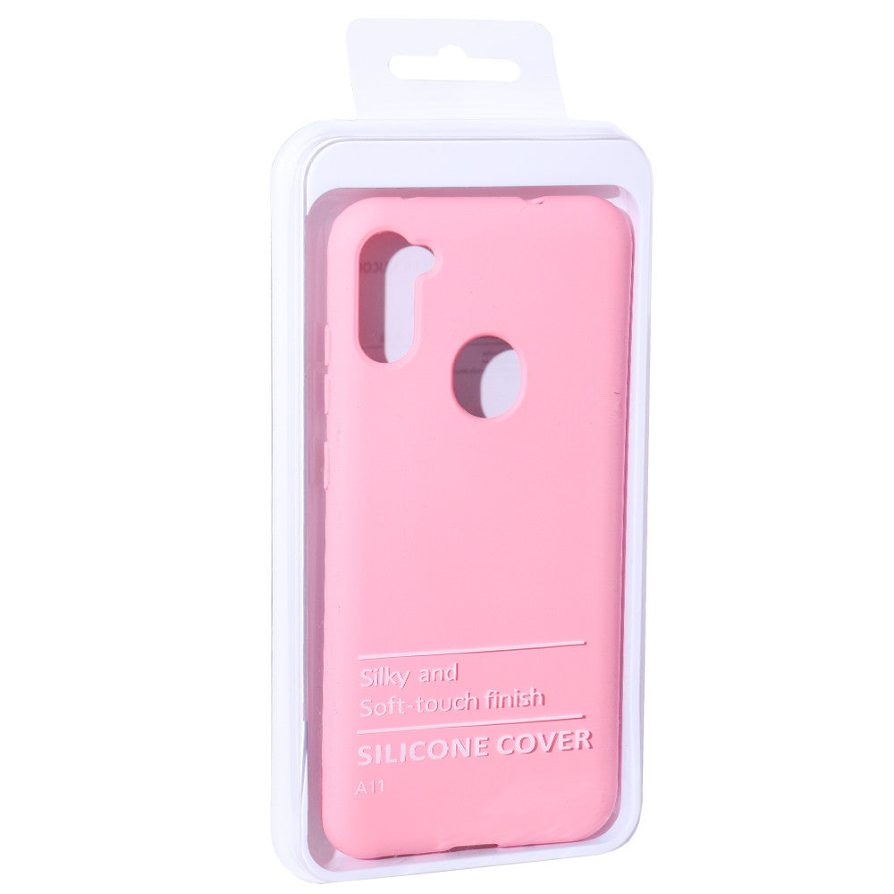Original Silicone Case Samsung A11 2019 — Pink (11)