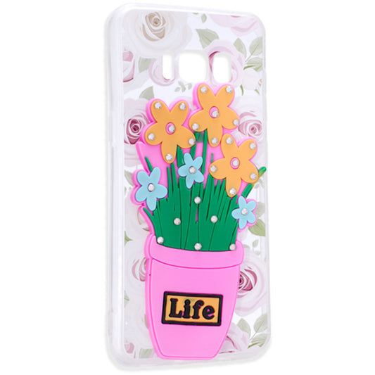 Накладка Чохли Flowers Diamonds TPU Case Samsung J7 2017(J730)