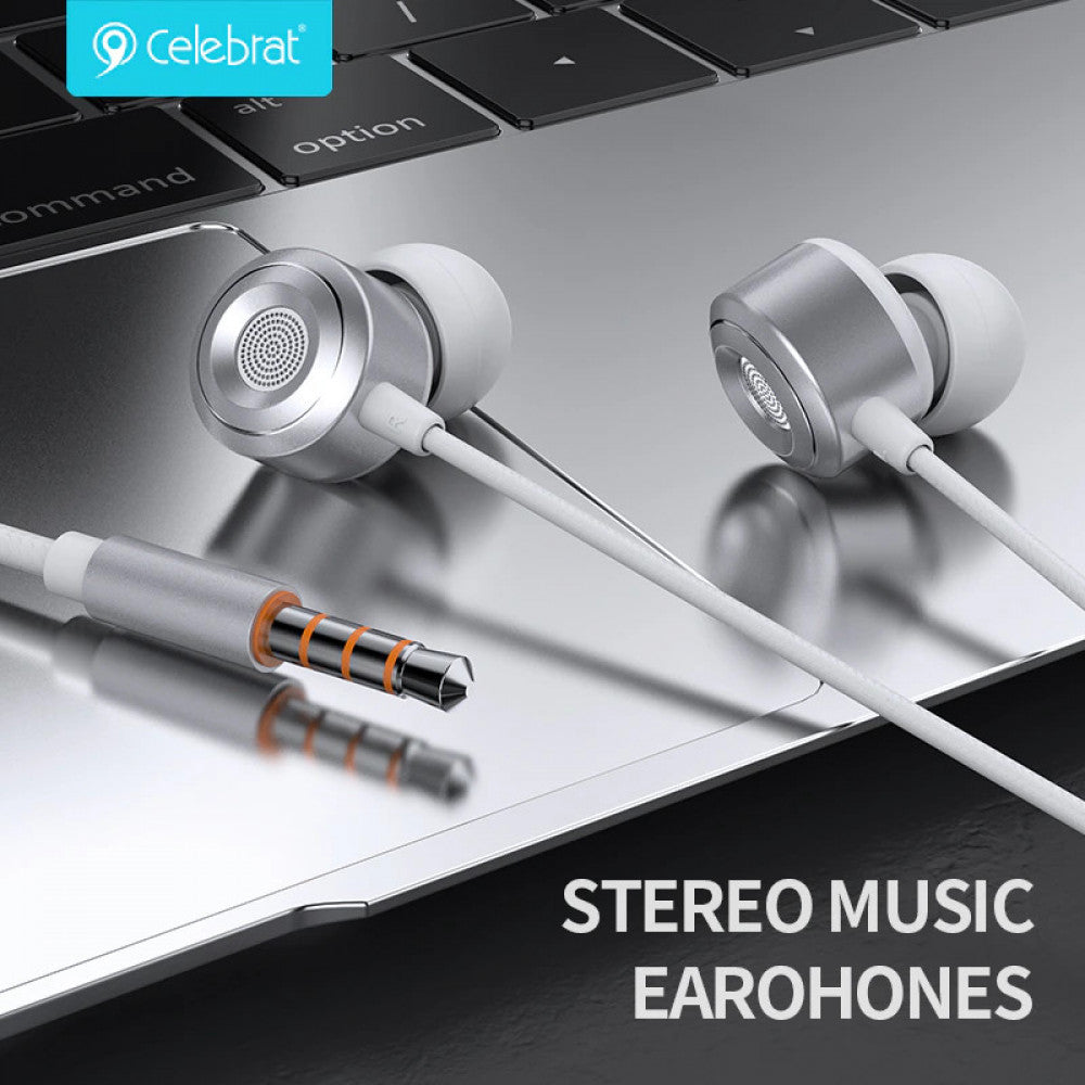 Навушники з мікрофоном 3.5mm Celebrat G18 - Black