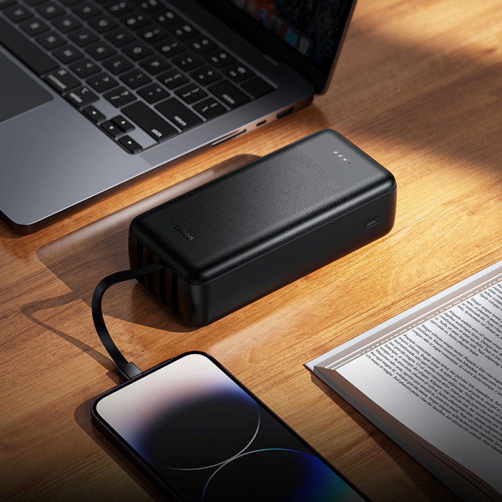 Power Bank 30000 mAh | PD20W+QC3.0 — Hoco J163B — Black