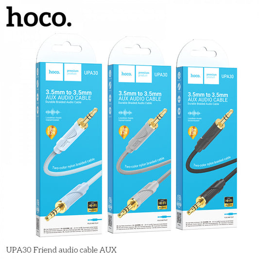 Cable Aux (1m) — Hoco UPA30 — Black