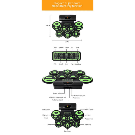 Іграшка Electronic Drum RD90-C