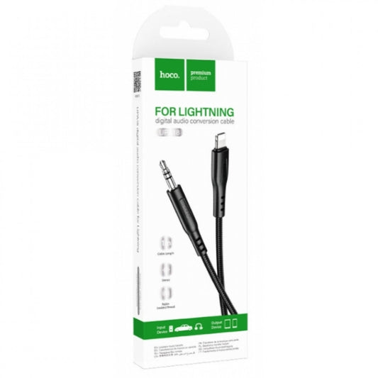 Cable Aux to Lightning Hoco UPA18 - Black