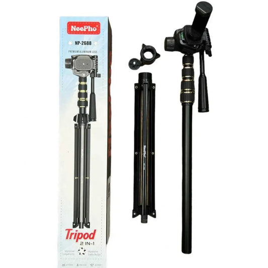 Відео Фото Підставка, штатив Tripod Stand | Multifunctional | 2m | Neepho NP-2688