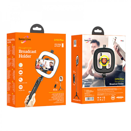 Monopod Tripod (0.80m) — Hoco LV03 Plus — black