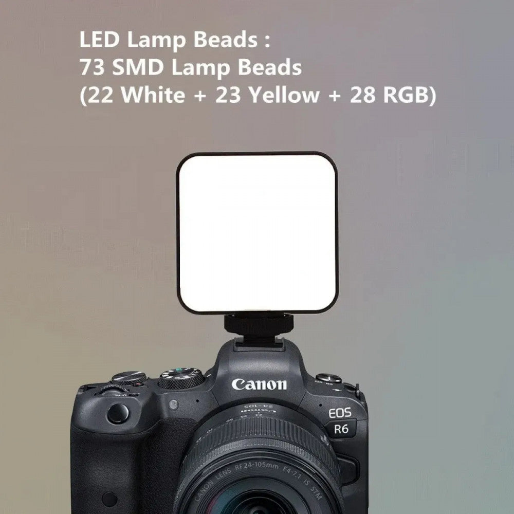 Лампа відеосвітло LED W64 RGB 6W LED73pcs color 2500-9000K CRI95+ Battery 2000mAhЛампа відеосвітло LED W64 RGB 6W LED73pcs color 2500-9000K CRI95+ Battery 2000mAh