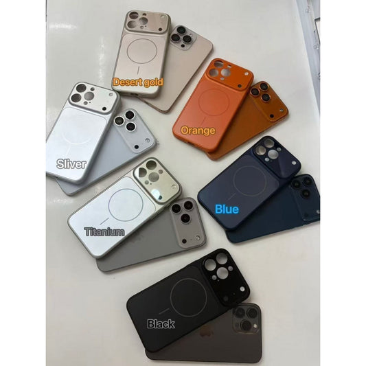 Накладка Чехлы AG Glass Case With MagSafe — iPhone 16 Pro — Orange