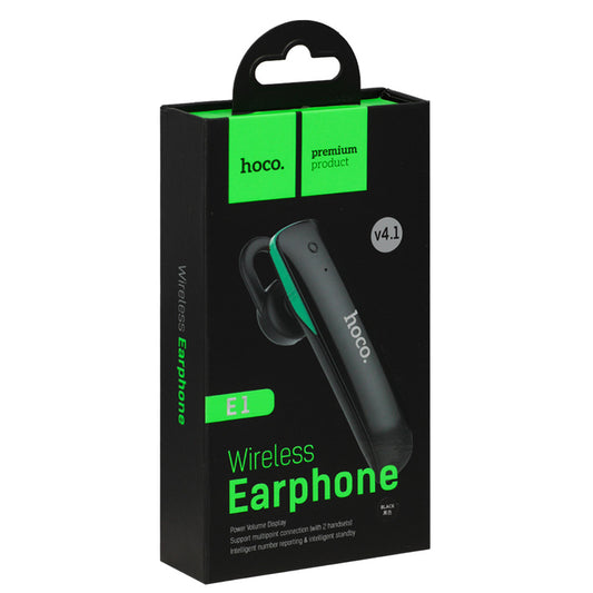 Bluetooth-гарнітура — Hoco E1 Black __
