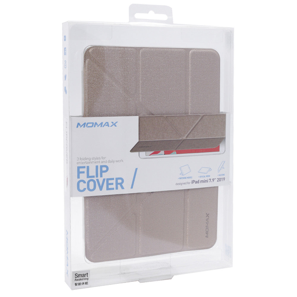 Книжка Чехлы Momax FCAP19M5 Flip Cover iPad Mini 2019 — Gold