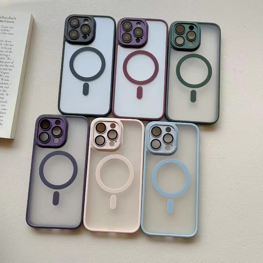 Накладка Чехлы Protective Camera Matte Clear Case With MagSafe iPhone 13 — Deep Purple