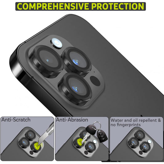 Camera Glass Steel iPhone 16/16 Plus - Brown