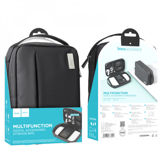 Сумка-органайзер для гаджетів Hoco GM106 Multifunctional digital storage bag Grey