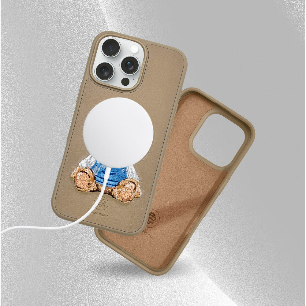 Polo Everley Leather Case with Magsafe iPhone 16 Pro — Champaign Gold