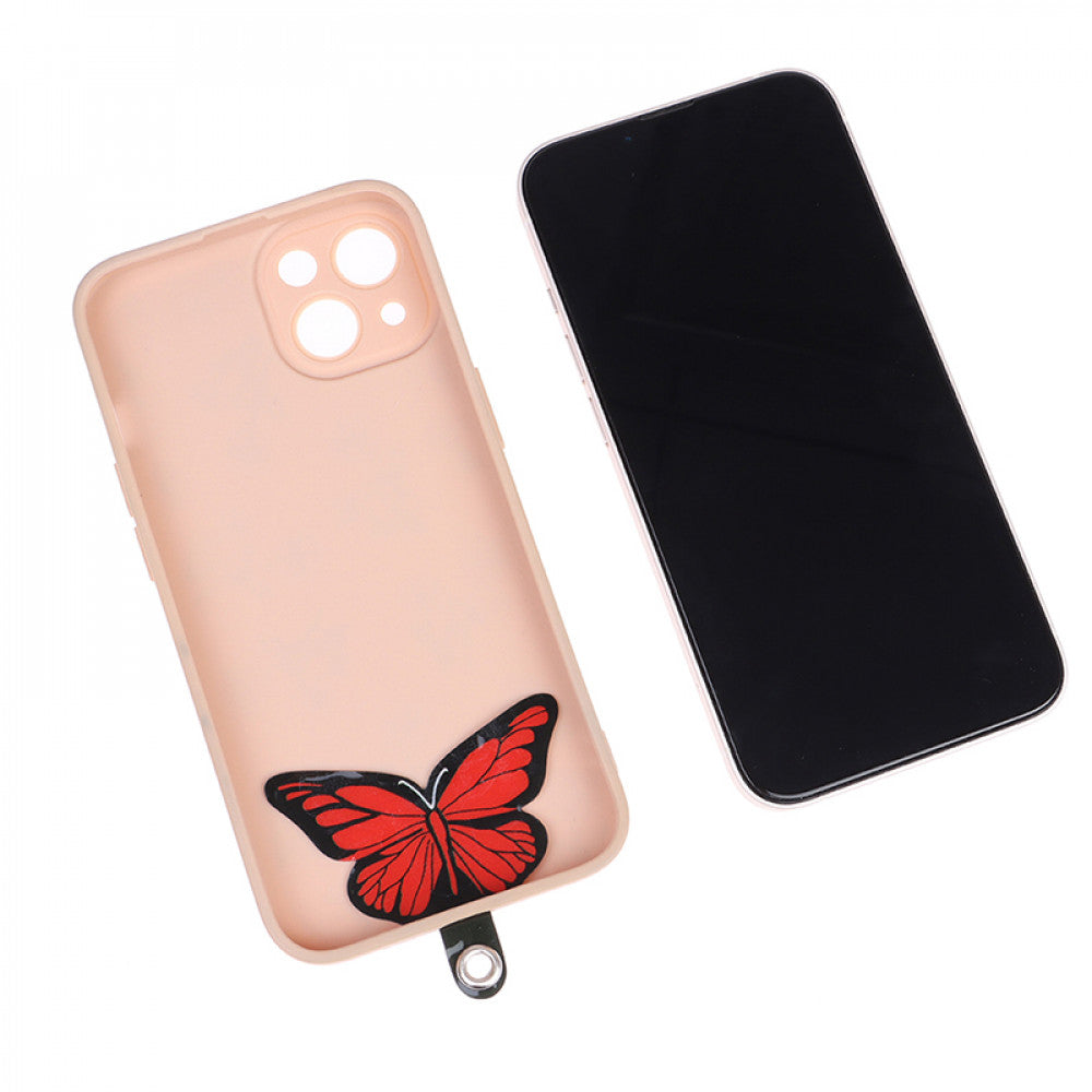 Шнурок на шею «Butterfly» — Blue