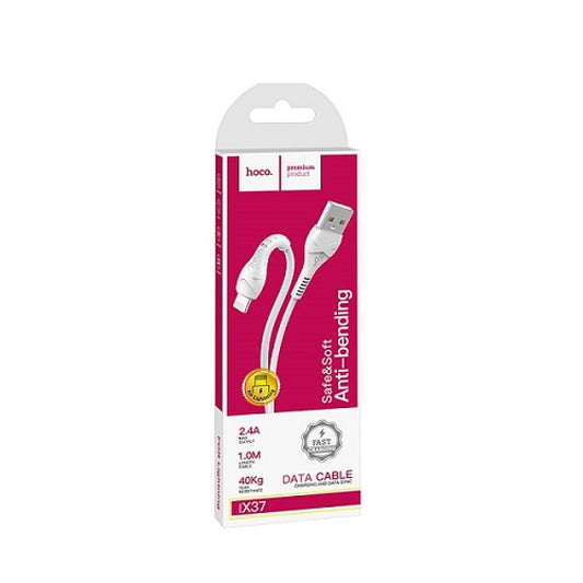 Кабель Lightning 3A (1m) Hoco X37 — White