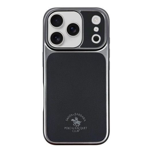 Polo Lucas Leather Case iPhone 17 Pro Max — Silver