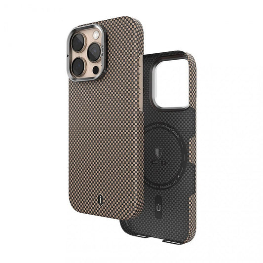 Aramid Armor Case With MagSafe DCC-208 — iPhone 16 Pro — Gold
