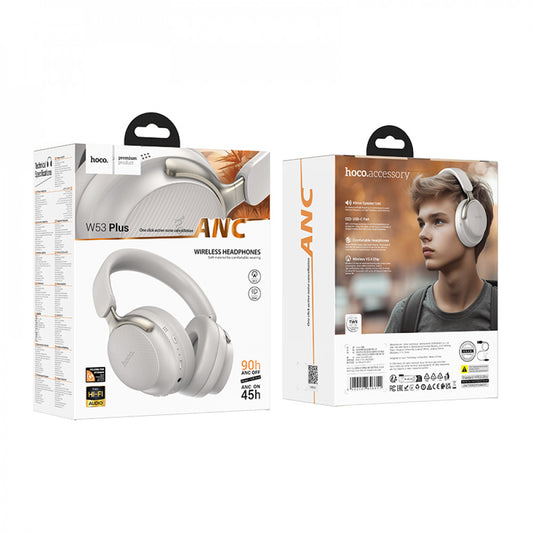 Bluetooth Headphones — Hoco W53 Plus — Gray