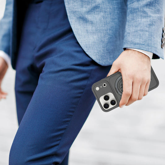 Накладка Чехлы Polo Primo Leather Case iPhone 17 Pro Max — Titanium Grey