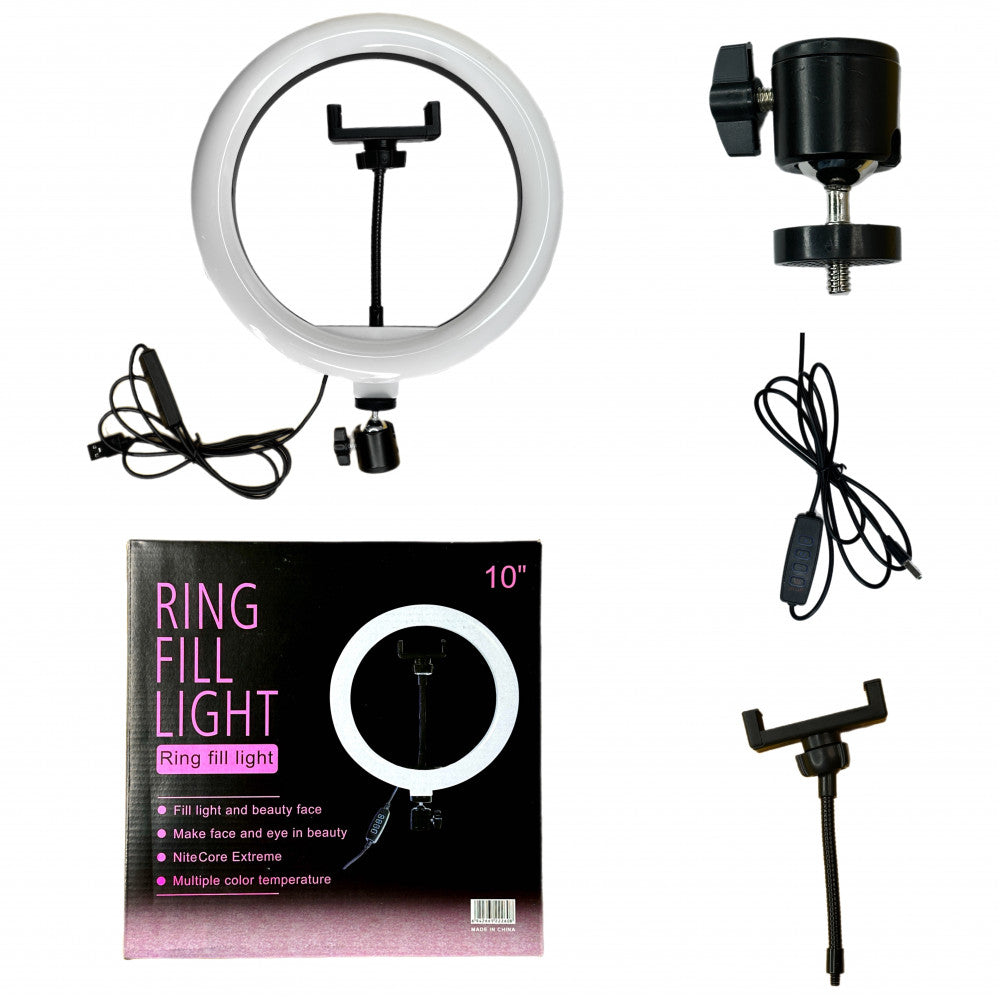 §Лампа Кольцевая LED 26 cm 10" | 96 Lights | USB 5V QX-260