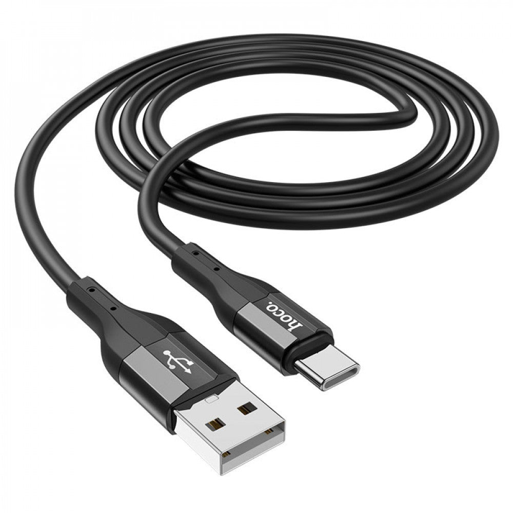 Кабель USB C 3A (1m) — Hoco X72 Silicone — White