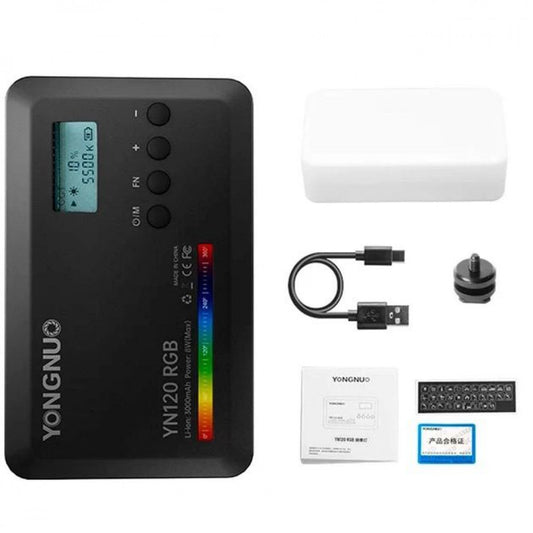 Лампа відеосвітло LED YN120 RGB 8W Light 130 color 3200-9000K 3100mAh