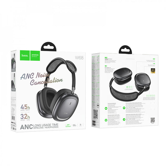 Навушники Bluetooth Hoco W68 Calma — Metal Grey