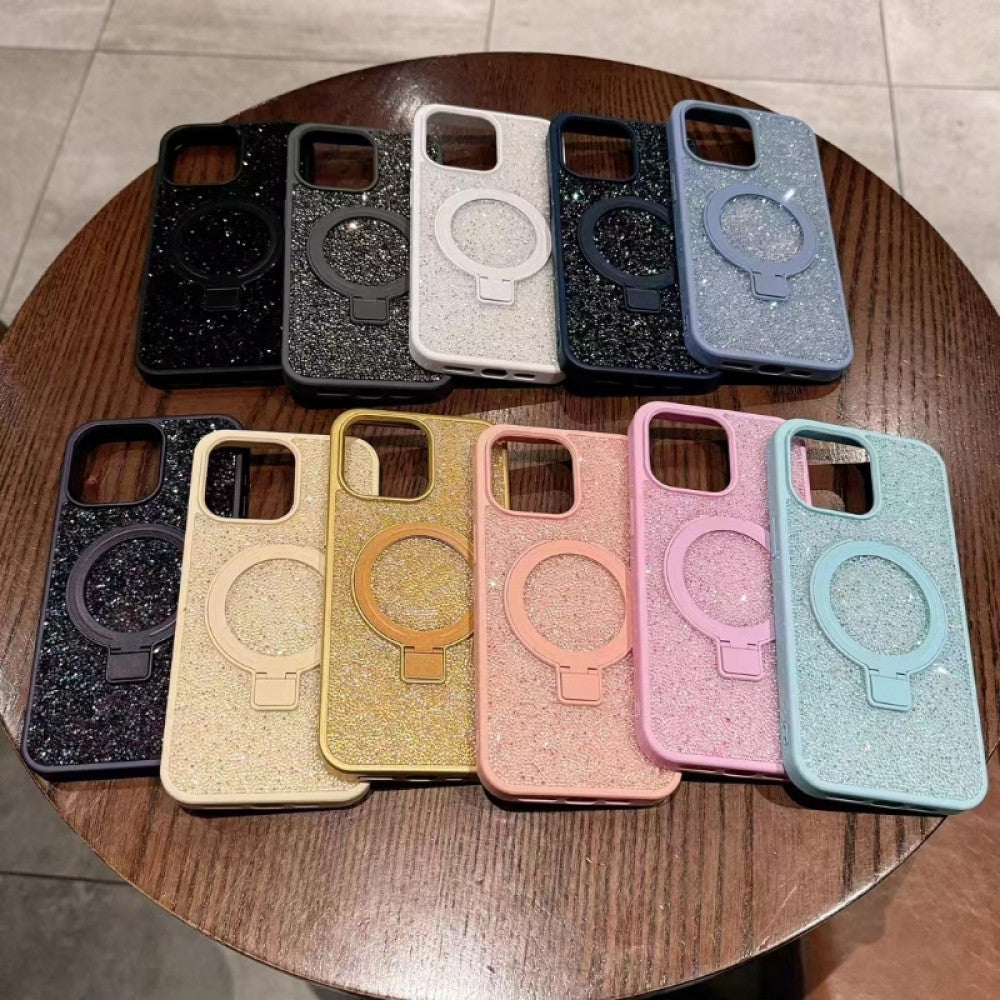 Swarovski Stand Case with MagSafe iPhone 15 Pro — Pink