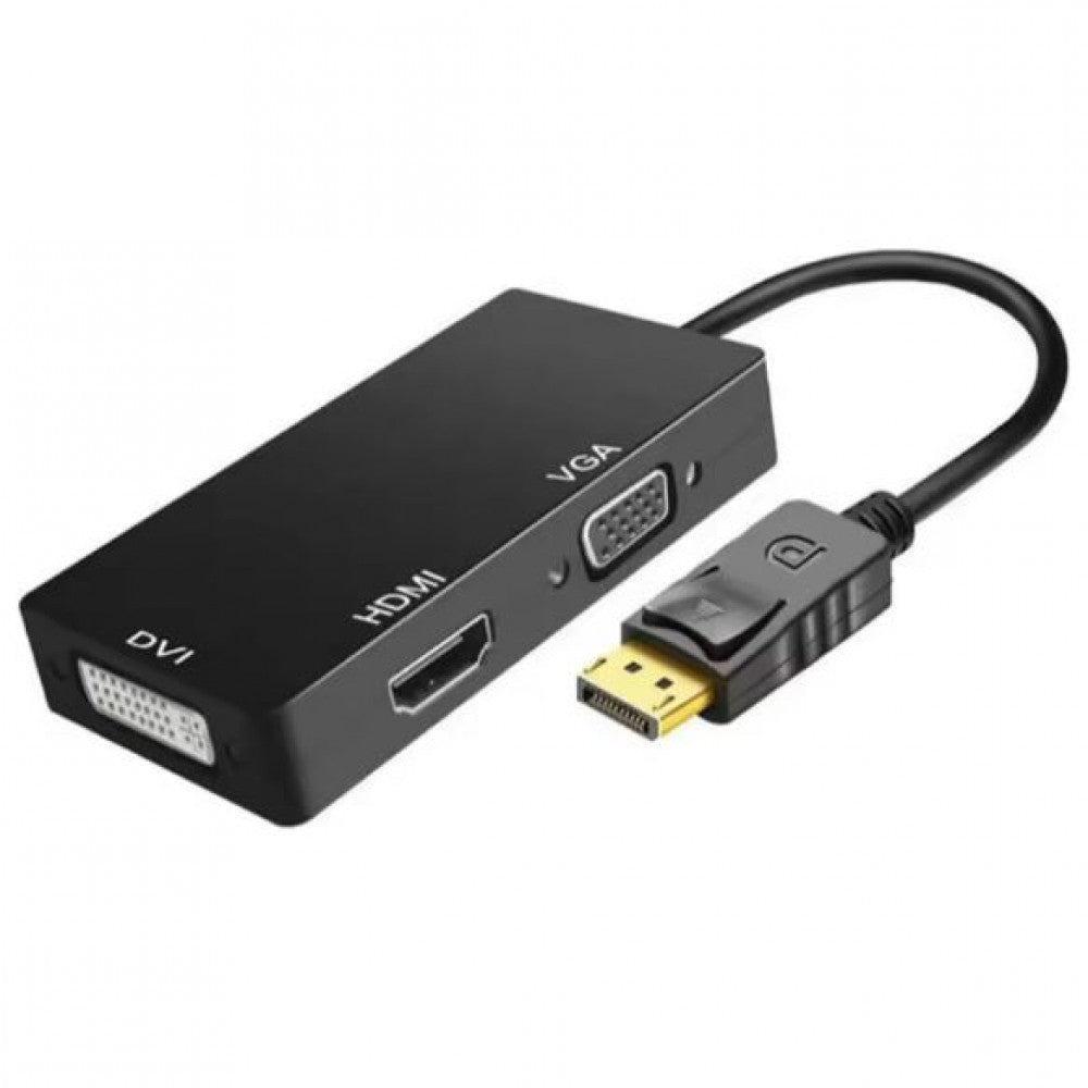 Перехідник DP to VGA HDMI DVI 3 in 1