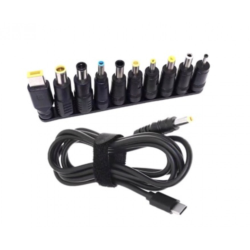 Adapter USB C To DC 65W with 10 adapters