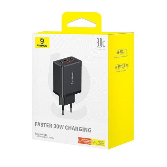 Home Charger | 30W | 2U | 1C - Baseus (P10111402113-00) Compact Quick Charger