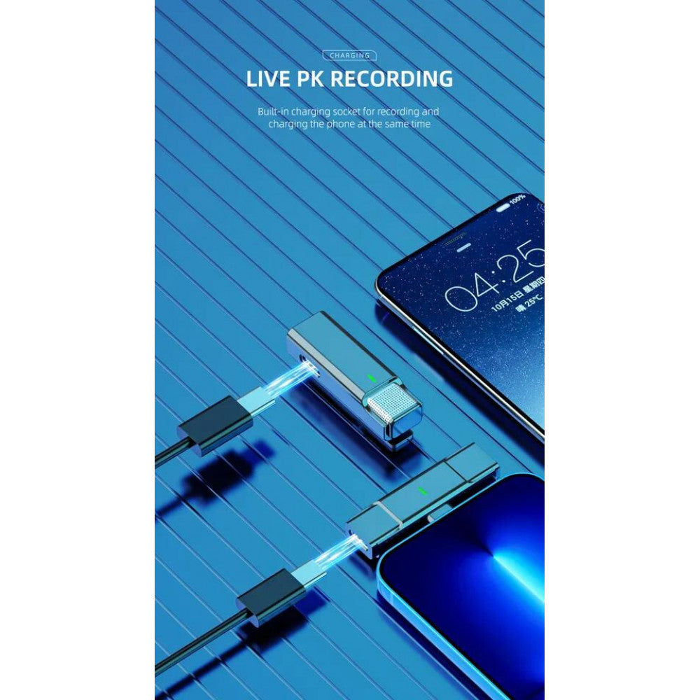 Бездротовий мікрофон для телефону Lightning Veron EP033AH-L з кейсом заряджання