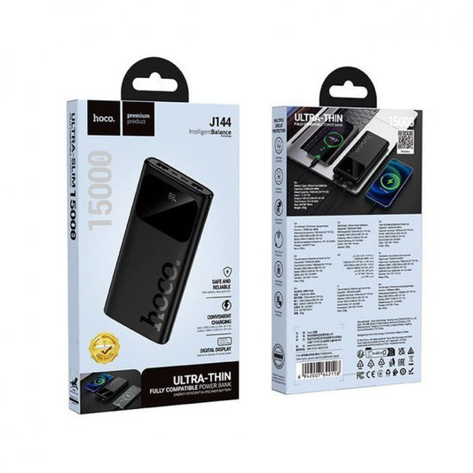 Power Bank 15000 mAh — Hoco J144 — Black