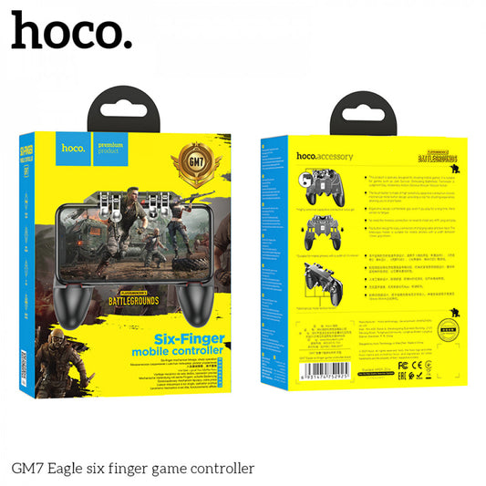 Game controller Hoco GM7 Eagle six finger - Black
