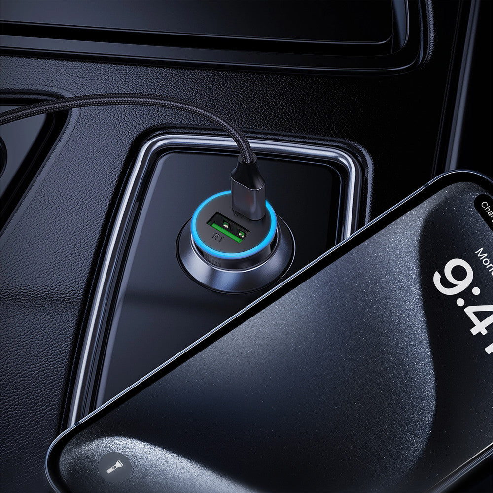 Автомобильное зарядное устройство для Acefast B15, 65 Вт, USB-A, USB-C