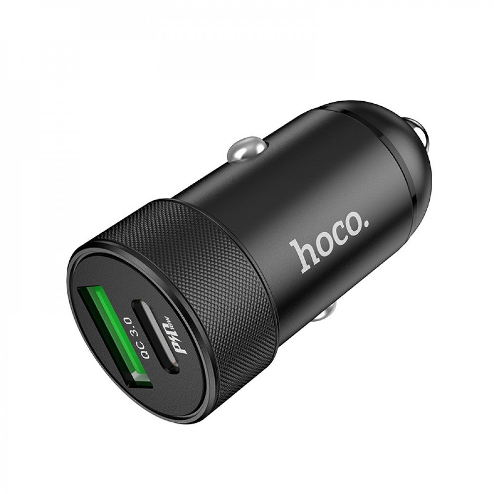 Car Charger 20W PD QC3.0 Hoco Z32B - Black
