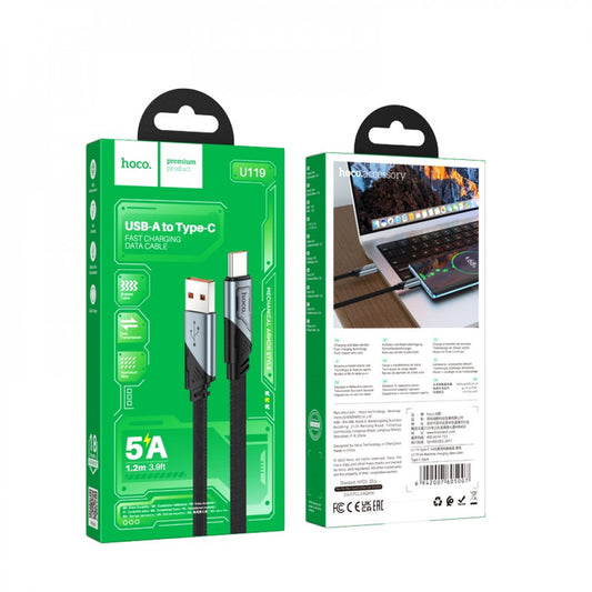 Кабель USB C 5A (1.2m) — Hoco U119