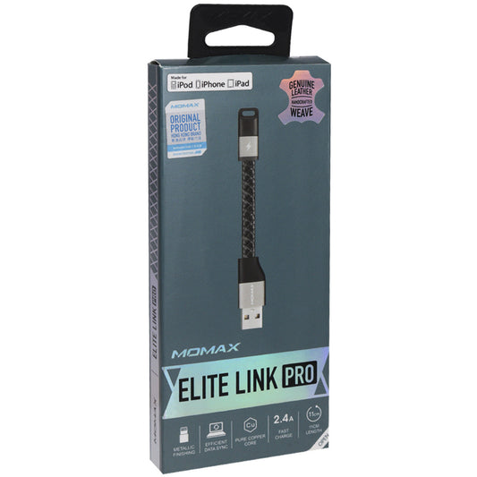 Кабель Lightning 2.4A (0.1m) Momax DLID