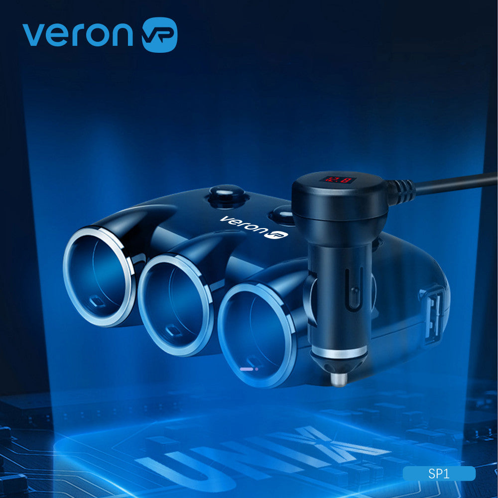 Разветвитель прикуривателя | 3S | 3.1A | 2U — Veron SP1