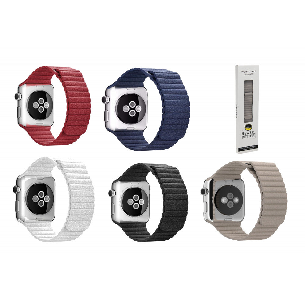 Ремінець Leather Loop Apple Watch 38 mm 40 mm 41 mm — Red