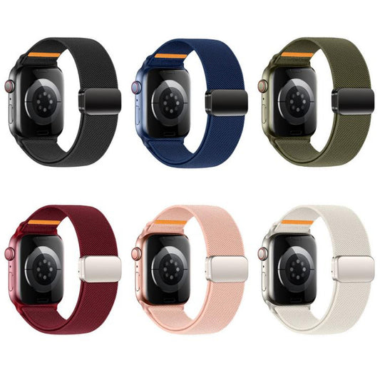Ремінець Striped Magnetic Buckle Strap Apple Watch 38 mm 40 mm 41 mm — Smoky purple