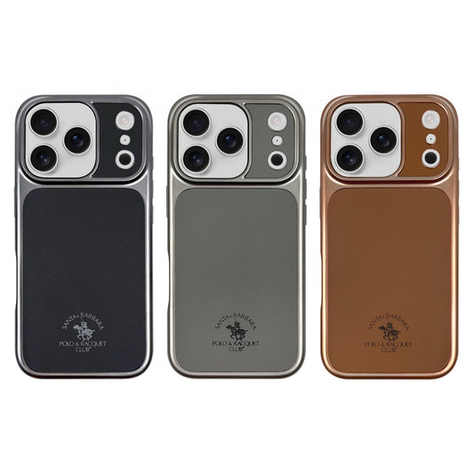 Накладка Чехлы Polo Lucas Leather Case iPhone 17 Pro Max — Silver