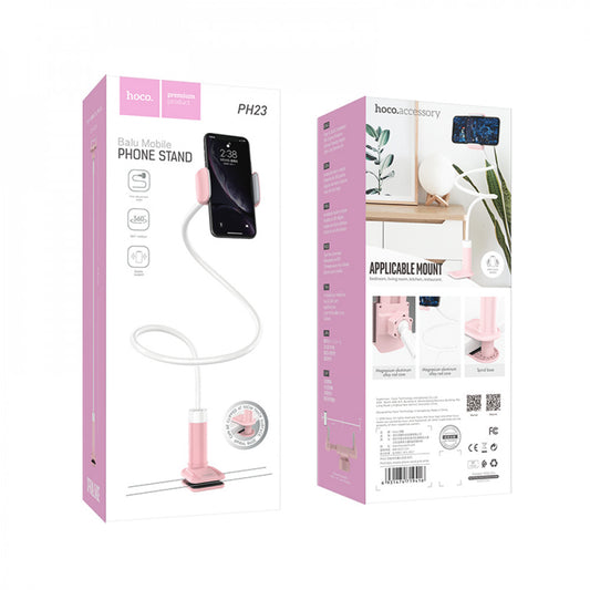 Holder Hoco PH23 Balu mobile phone stand - pink white