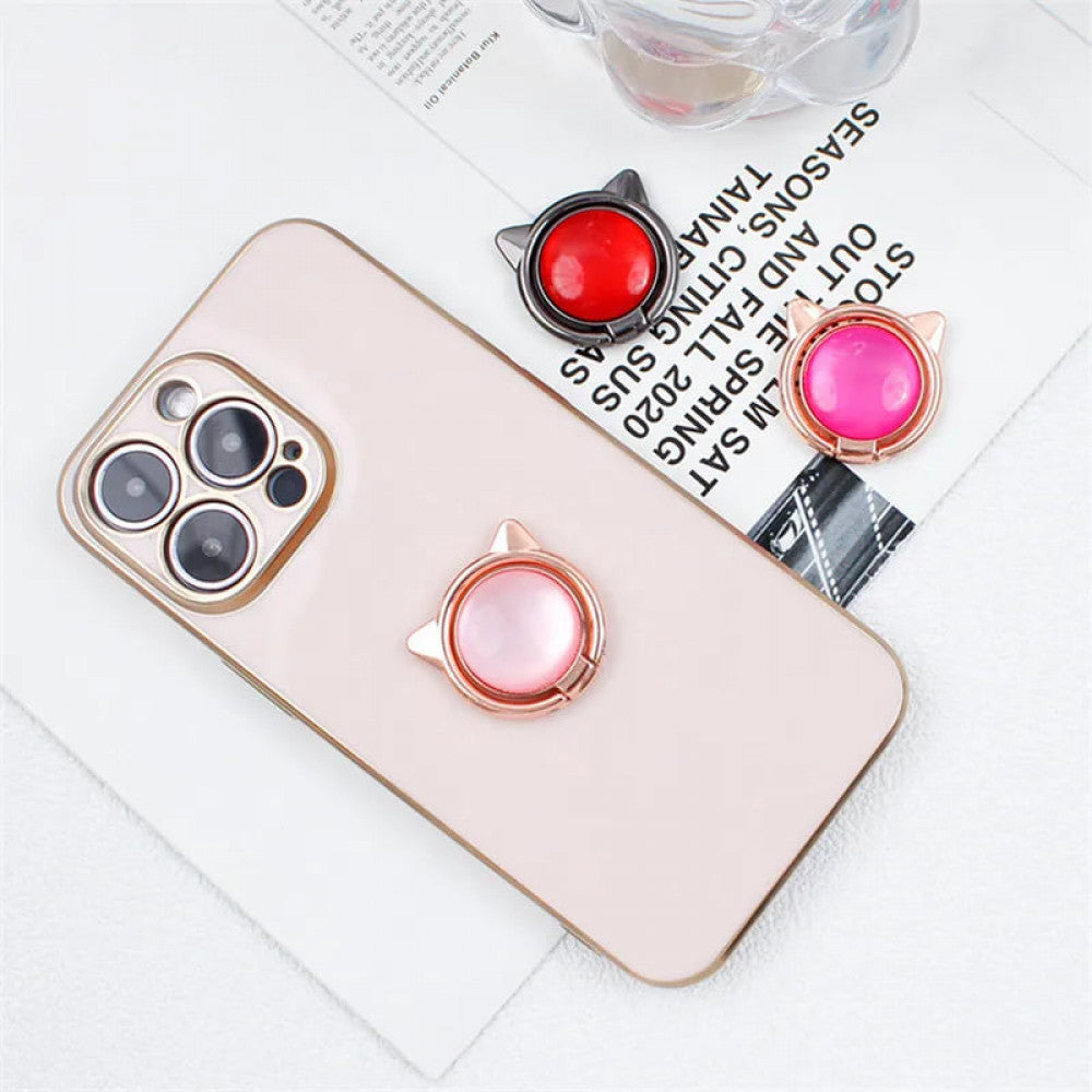 Кільце утримувач « Cat Ear » - Light Pink & Rose Gold